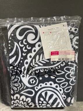 Thirty-One Oh-Snap Pocket Hanging Organizer Set of 3 in Black Playful Parade